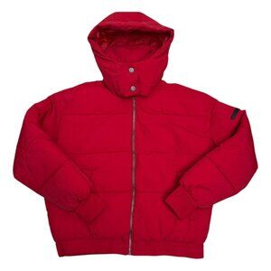 LUCKY BRAND Poly Fill Winter Puffer Parka Designer Jacket Coat Womens Small